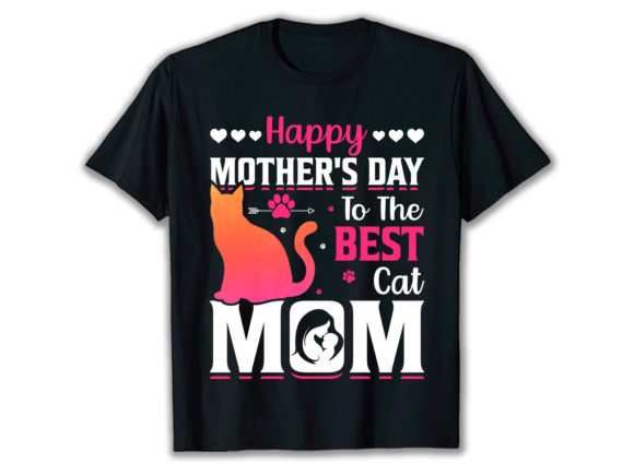 Best Cat Mom: Graphics for Print Templates