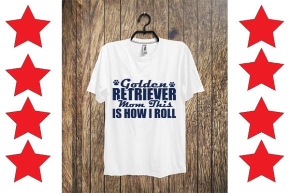 Golden Retriever Mom Graphics for T-Shirt Designs