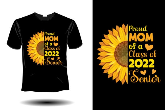 Proud Mom Sunflower Design: Graphics & Print Templates