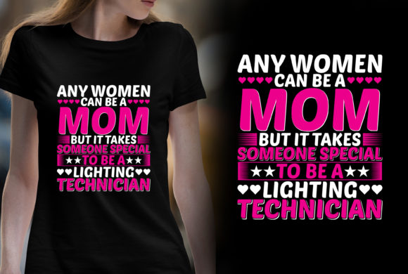 Technician Mom Graphics for Print Templates